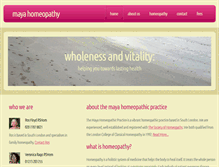 Tablet Screenshot of mayahomeopathy.com